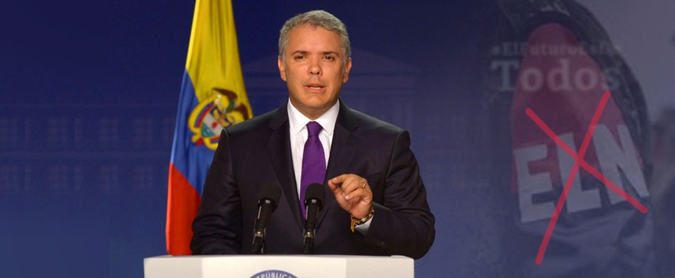 "Enough, ELN: Enough with deaths, kidnappings and attacks": Iván Duque