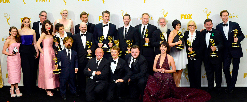 View of the cast of 'Game of Thrones'.