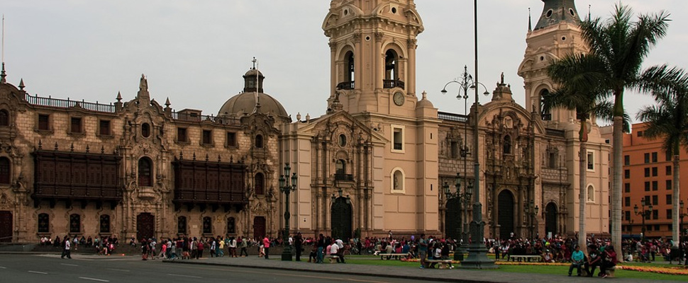 View of the historic center of Lima