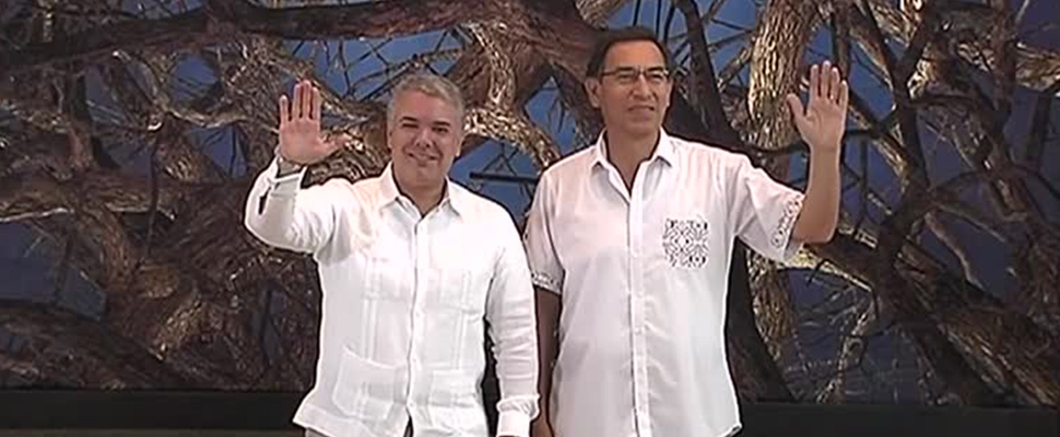 President of Colombia, Ivan Duque and President of Peru, Martín Vizcarra