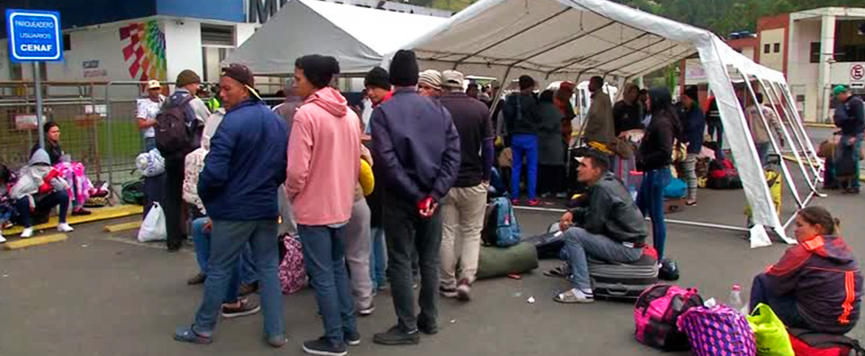 Group of Venezuelan migrants.