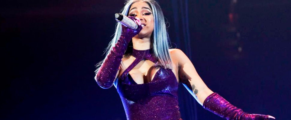 Singer Cardi B, during a presentation.