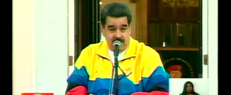 President of Venezuela, Nicolás Maduro, during a televised broadcast.