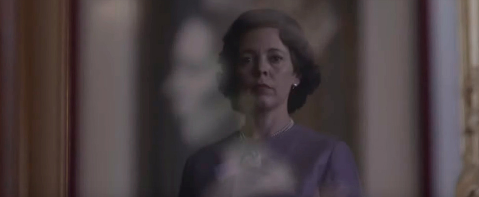 Scene from the series 'The Crown'.