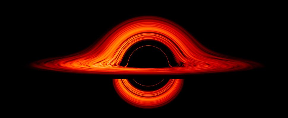 Black hole's warped.