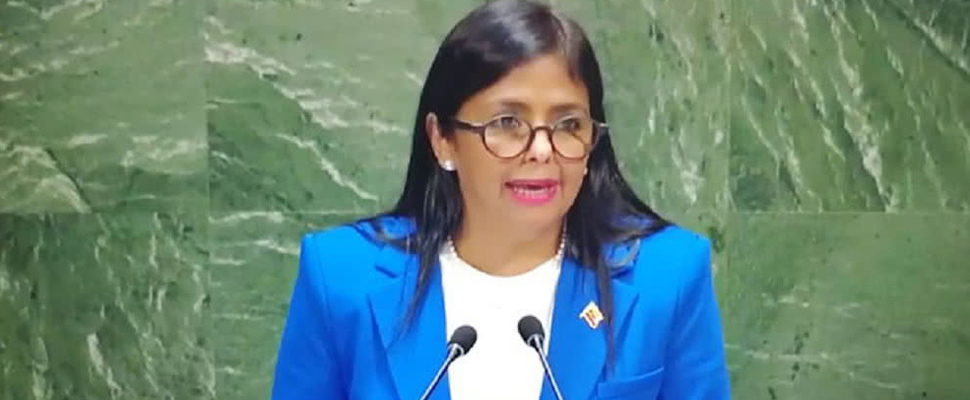 Delcy Rodríguez, Vice President of Venezuela.