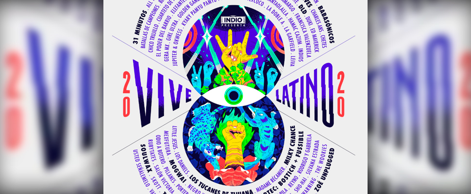 Festival Poster 'Vive Latino 2020'.