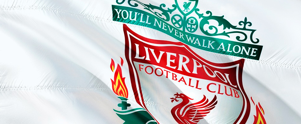 Liverpool Football Club flag.