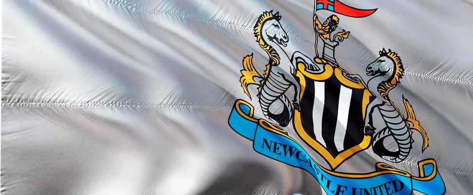 Newcastle United flag.