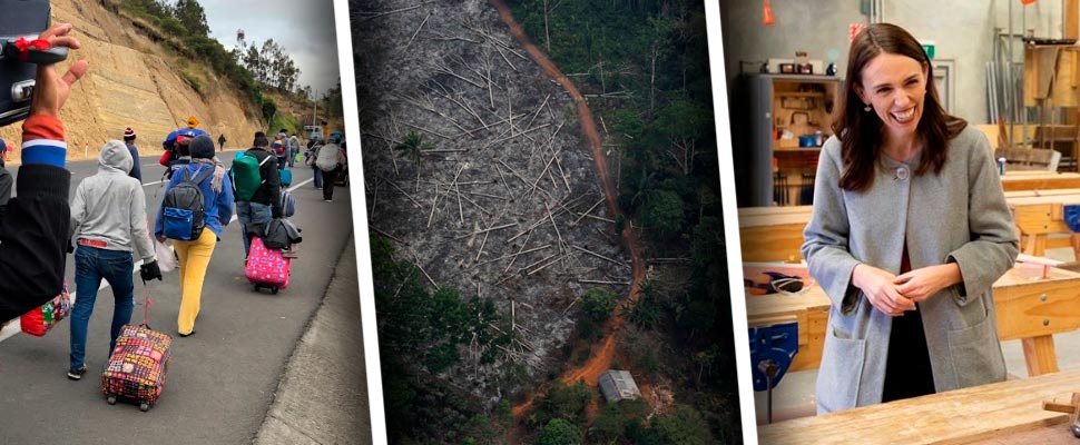 Venezuelan migration, deforestation in the Amazon and Jacinda Ardern