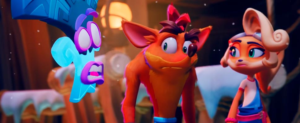 Still from the trailer for the video game 'Crash Bandicoot 4: It’s About Time'