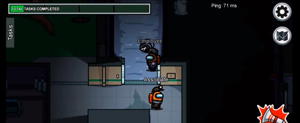 Still from the video game trailer 'Among Us'