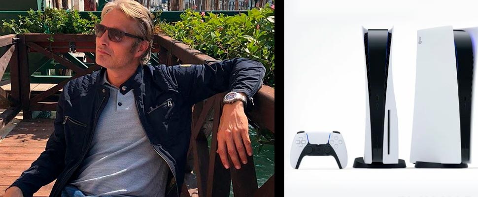 Mads Mikkelsen and the PS5 Console