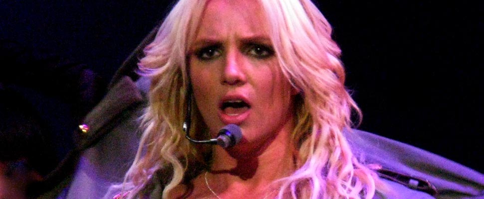 Britney Spears during a concert