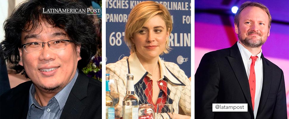 Bong Joon-ho, Greta Gerwig and Rian Johnson