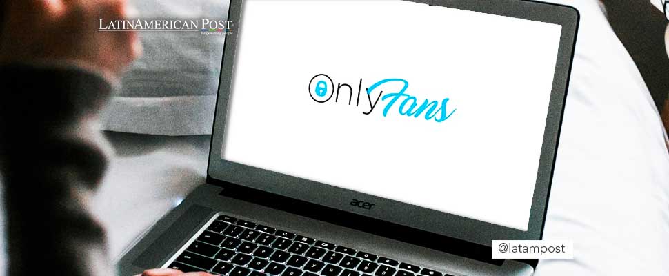 Computer screen with the 'Only Fans' logo