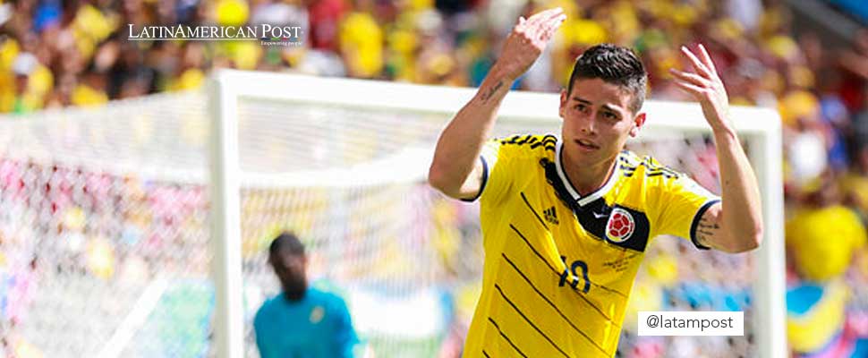 James Rodríguez in the Colombia team