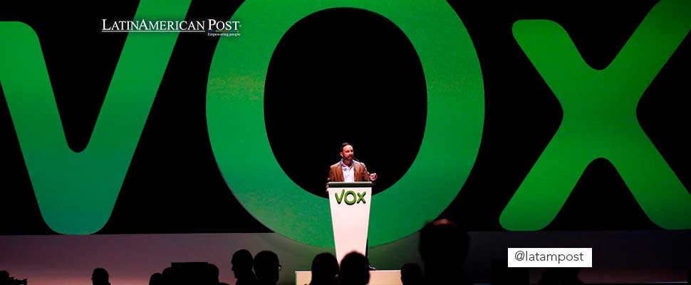 Santiago Abascal at a VOX party conference