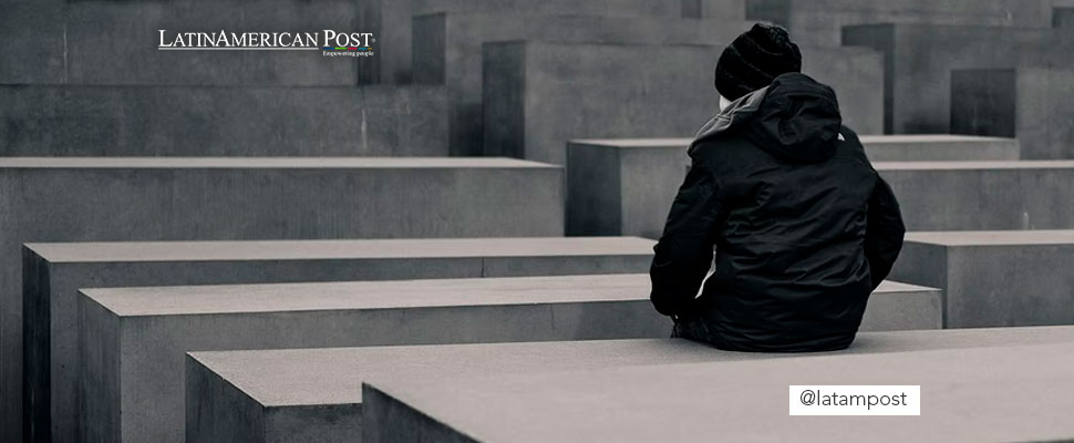 Person in a cemetery