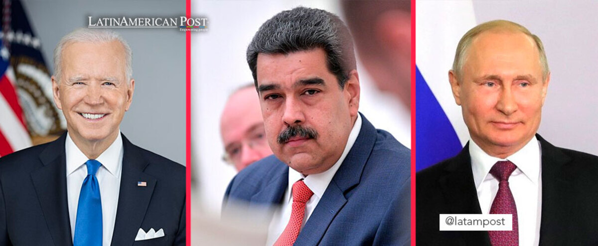 Joe Biden, Nicolas Maduro and Vladimir Putin.