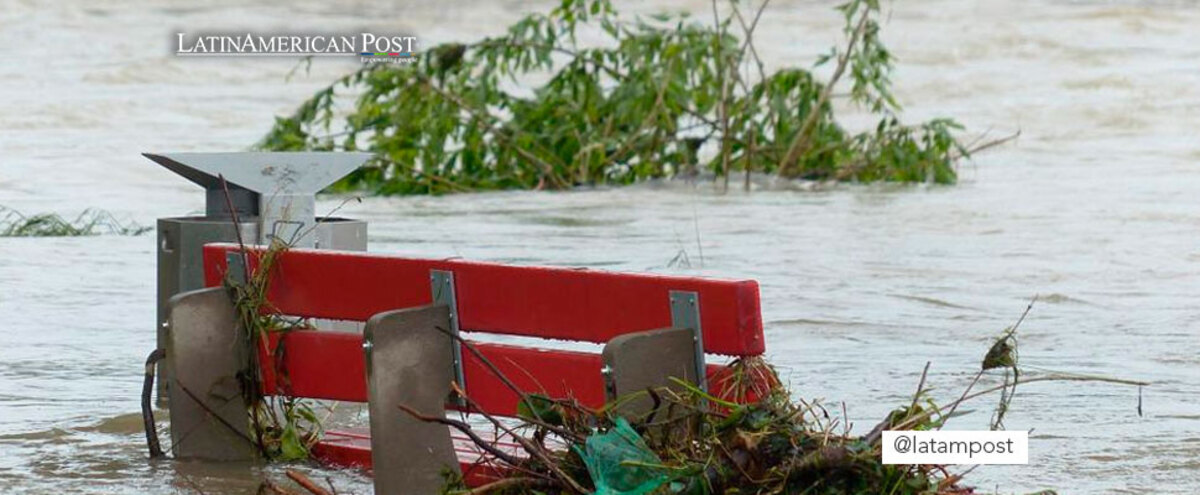 flooding of a park