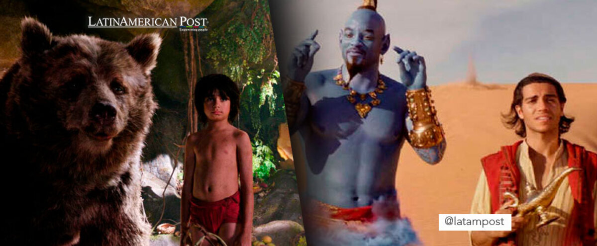 Still from the movie 'The Jungle Book' and 'Aladdin'