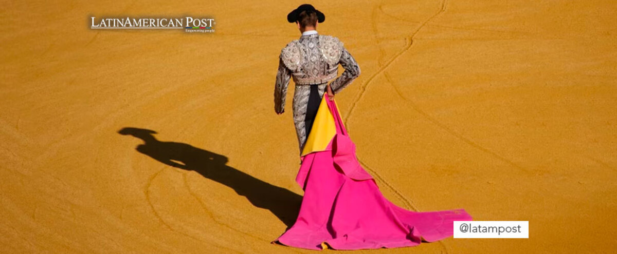 Bullfighter with his cape