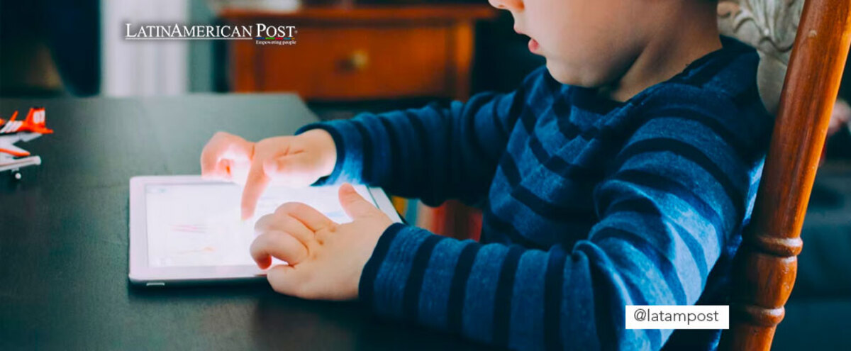 Boy using a tablet