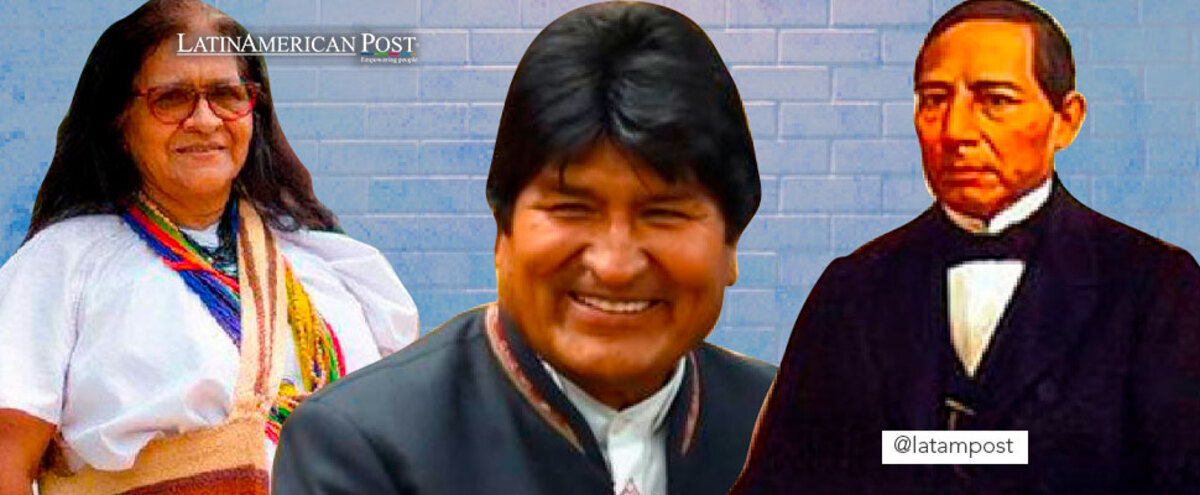 Leonor Zalabata, Evo Morales and Benito Juarez