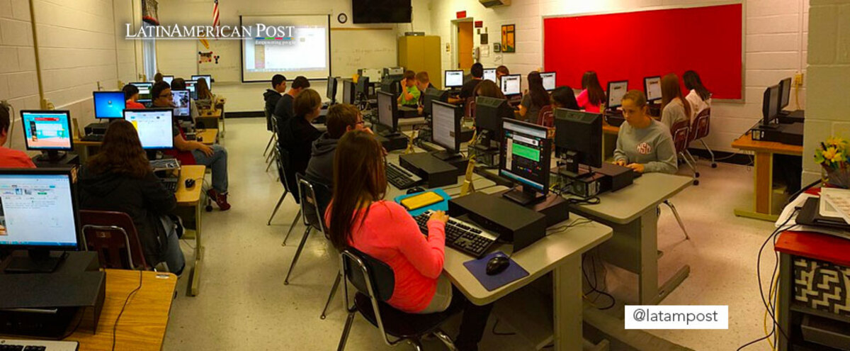 Students in a classroom