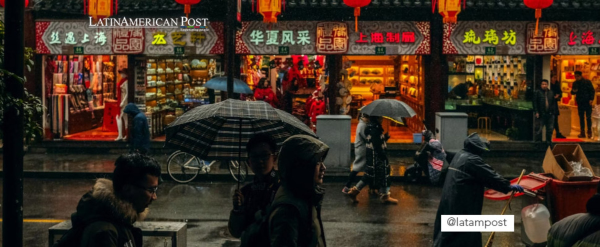 View of a street in China