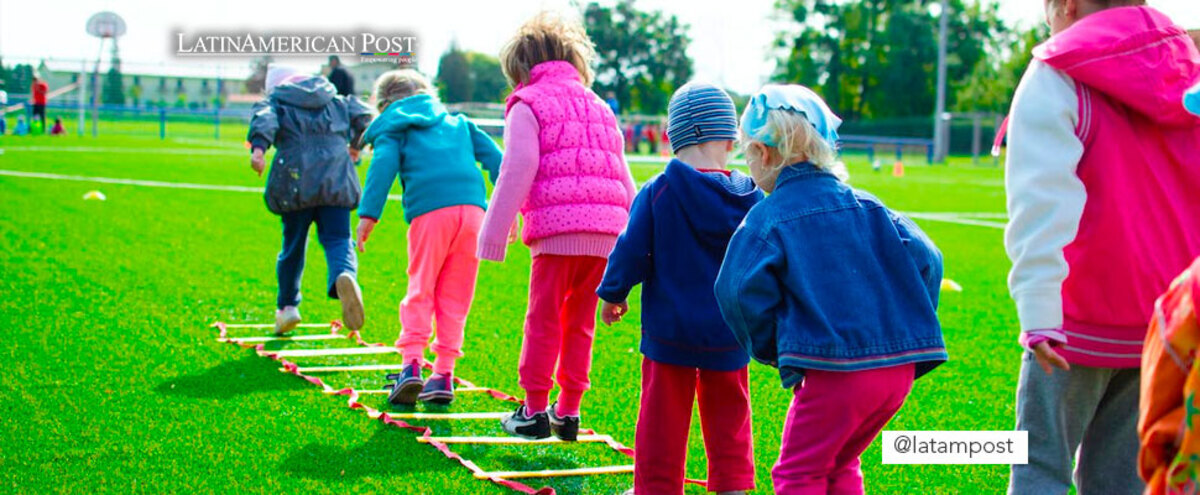 Children playing in a park