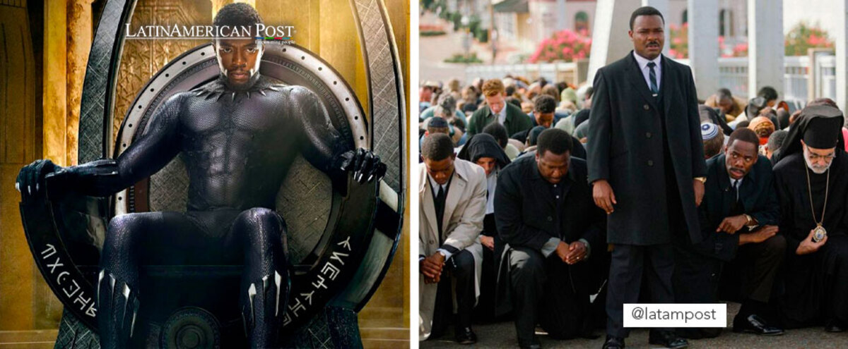 Still from the film 'Black Panther' and 'Selma'