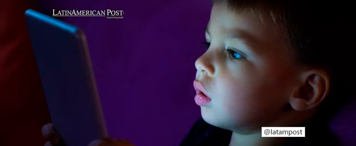 Boy with a tablet in his hands