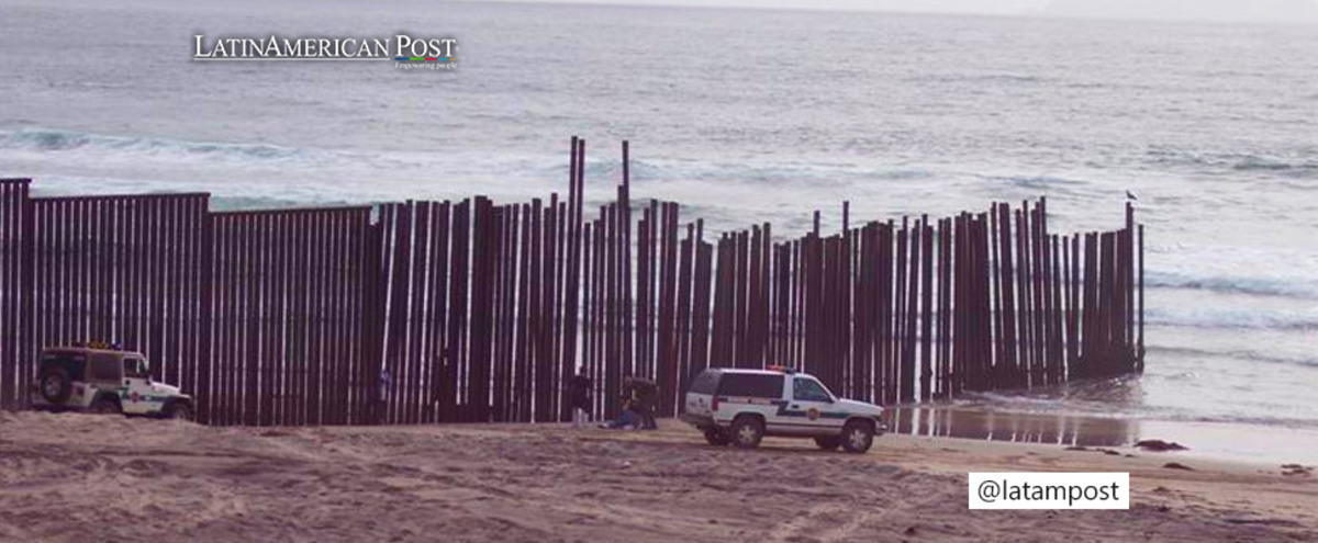 US and Mexico border