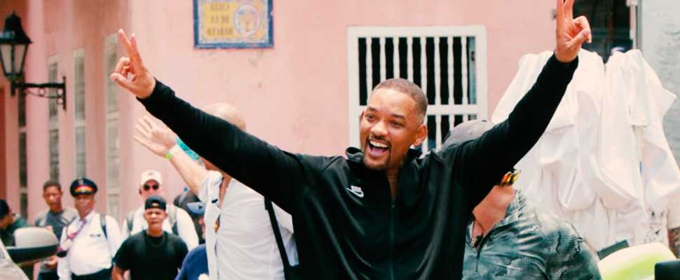 What has shooting Will Smith's new film in Colombia been like?