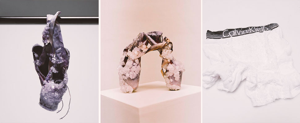 Would you wear accessories made with crystals of sweat, blood, and urine?