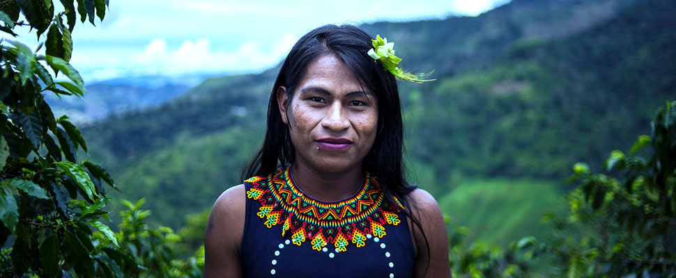 Photos of transgender women working on coffee farms in Colombia