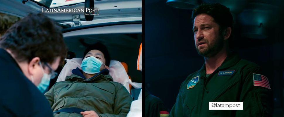 Fotogramas de las películas 'Safer at Home' y 'Geostorm' 