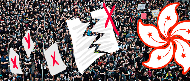 Demonstrations in Hong Kong in favor of maintaining its political independence Demonstrations in Hong Kong in favor of maintaining its political independence