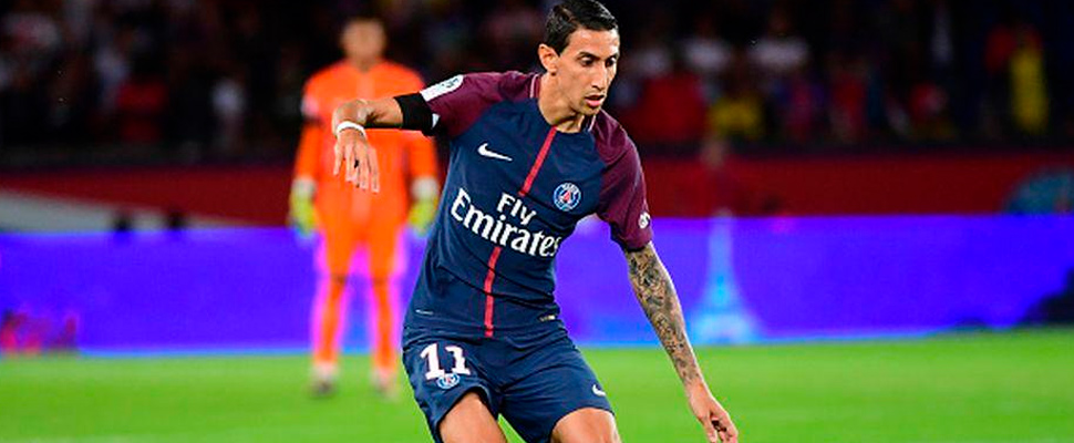 Angel di María, durante un juego del PSG