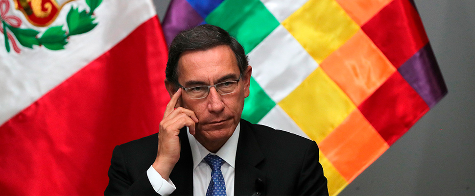 El presidente de Perú, Martín Vizcarra.